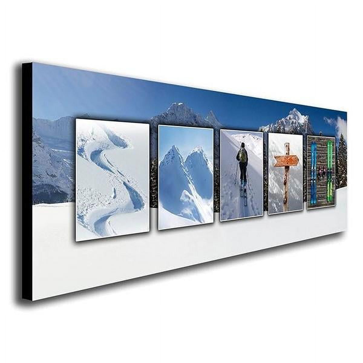Downhill Skiing Name Art - Personalized