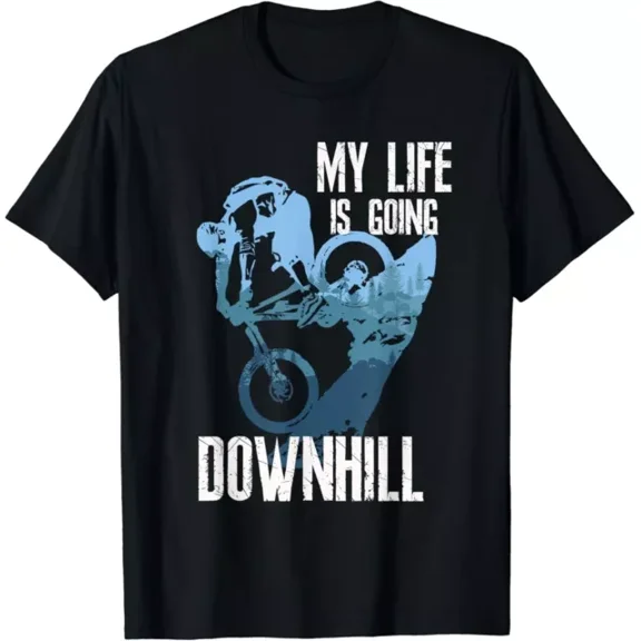 Downhill T-Shirt Biking Mountain Bike Enduro Mtb Cycling Gift T-Shirt Unisex S-5XL Hot Trending Shirt, Vintage Birthday Gift
