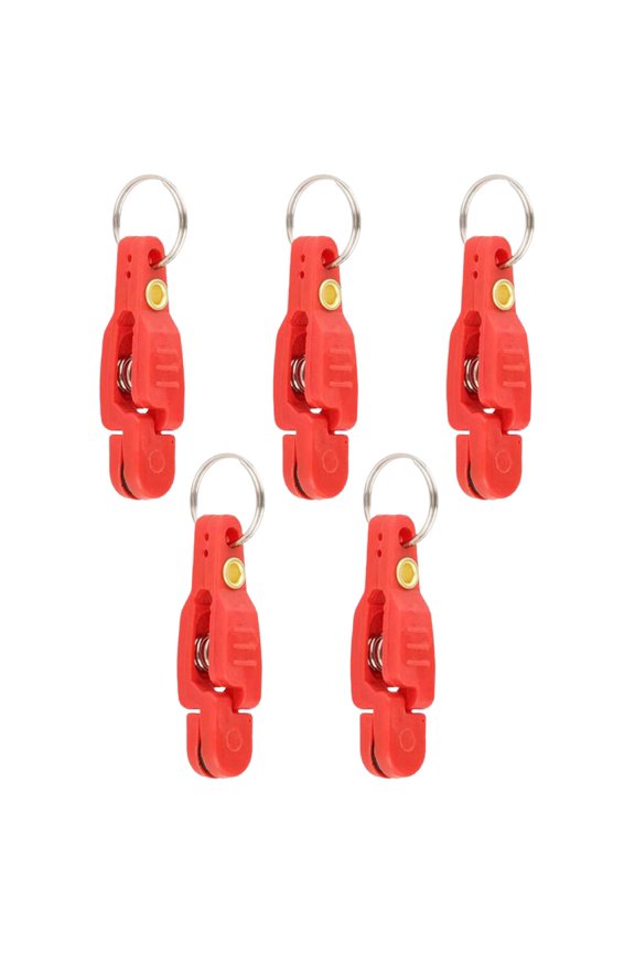 Downrigger Release Clips, 5pcs Heavy Tension Snap Clips with Key Rings for Boat Kite Fishing