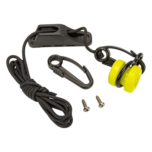 Downrigger Weight Retriever 86.6-Inch Cord with Snap Fishing Rig Tool Boat Fishing Tool for Safe and Easy Weight Management for Trolling and Deep-Sea Fishing (Black)