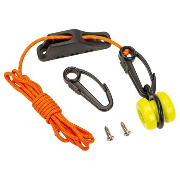 Downrigger Weight Retriever 86.6-Inch Cord with Snap Fishing Rig Tool Boat Fishing Tool for Safe and Easy Weight Management for Trolling and Deep-Sea Fishing (Orange)