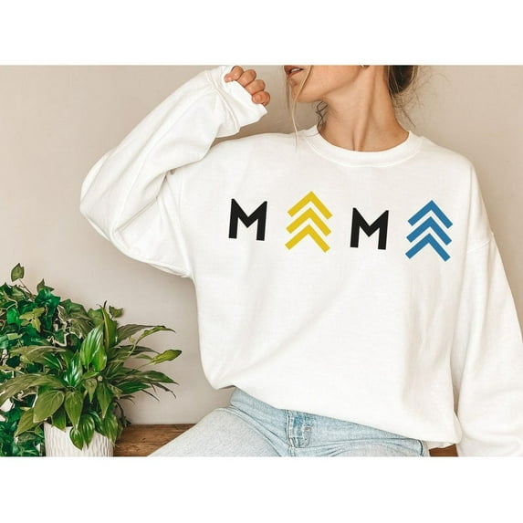 Downs Syndrome Mama Crewneck Sweatshirt, Trisomy WDSD, Extra Chromosom HG