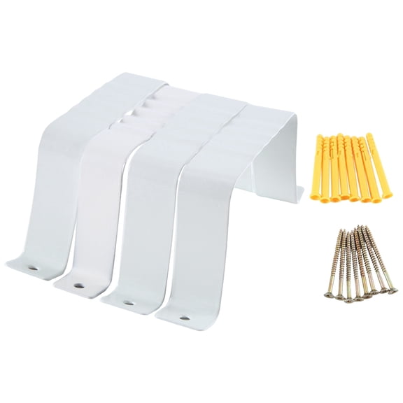 Downspout Adapter Gutter Downspout Strap 3X4 Leader Strap 3X4 (4 Pack) (White)