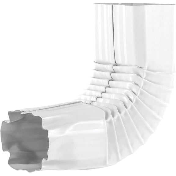 Downspout Elbow Style A 3 x 4 90 Degrees White (Style A Elbow)