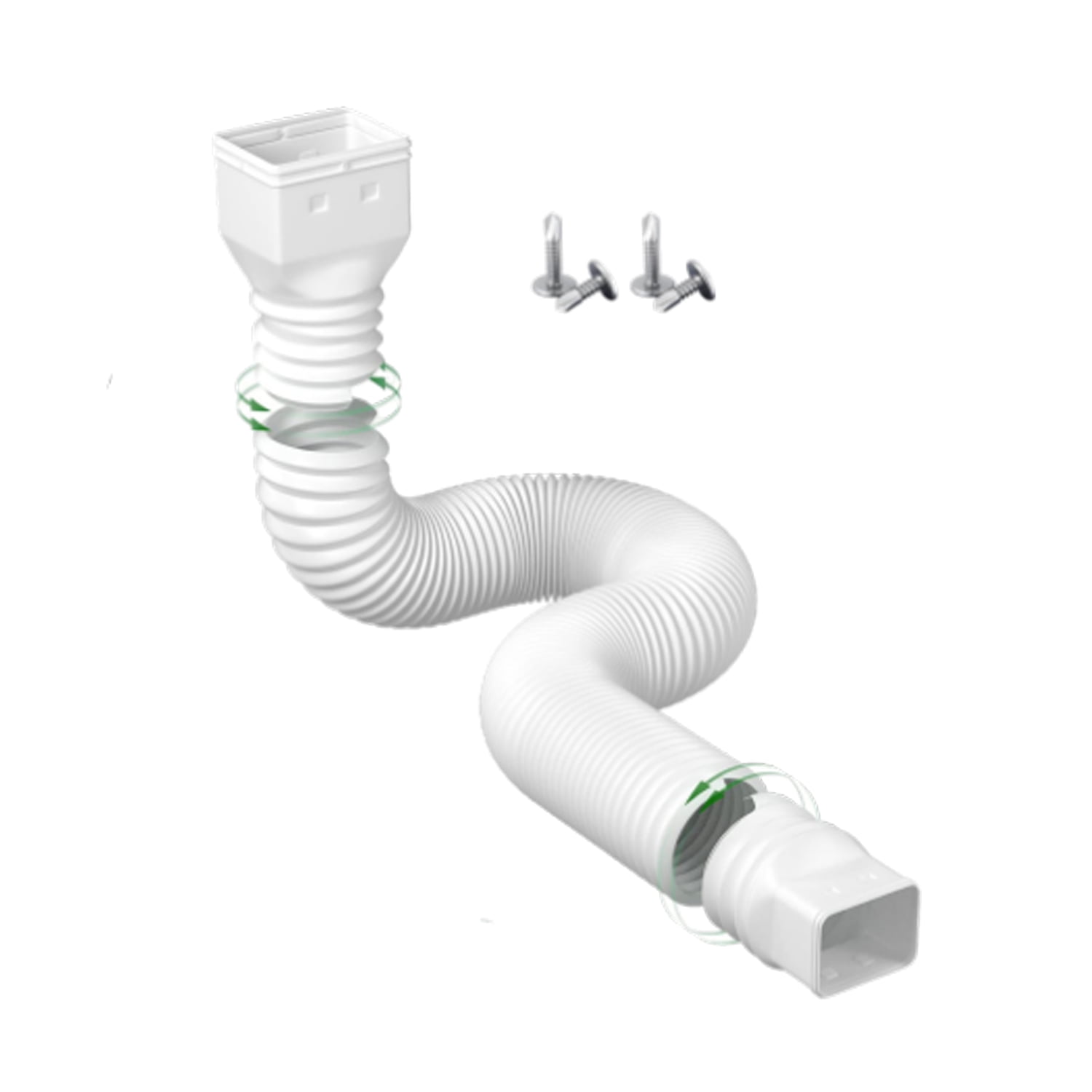 Downspout Extender Rain Gutter Downspout Extensions, Flexible Drain