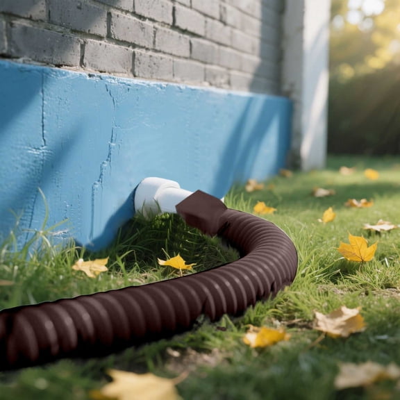 Downspout Extension, Flexible Corrugated Rainwater Drain Pipe, Adjustable Outdoor Gutter Water Spout for Yard and Foundation Protection, 60 Inch