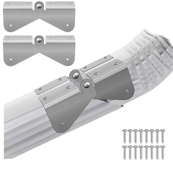 Downspout Extension Flip Up Hinges (2 Pack) – Gutter Extension Hinges for Any Size Square or Rectangular Downspout, Easy DIY Install to Move Rainwater Away from Foundation