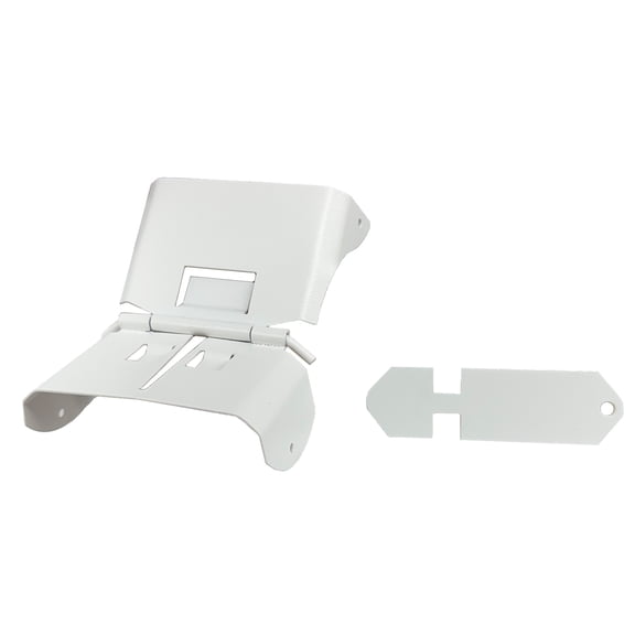 Downspout Extension Flip-Up Hinge for 2x3 A Style (2X3 A, WHITE)