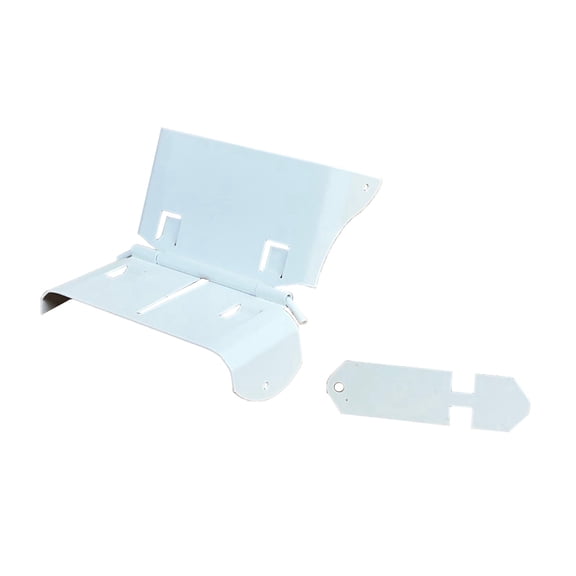 Downspout Extension Flip-Up Hinge for 3x4 A Style (3X4 A, WHITE)