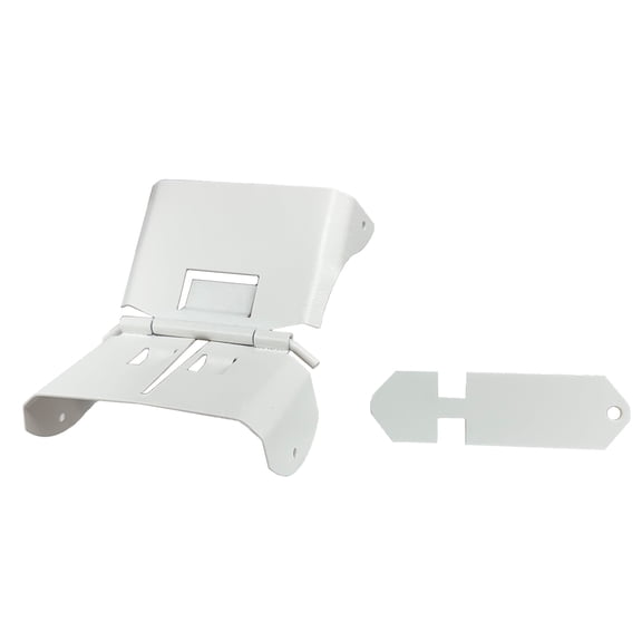 Downspout Extension Flip-Up Hinge for 3x4 B Style (3X4 B, WHITE)