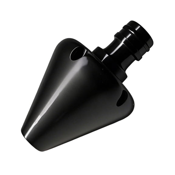 Downspout Flush Nozzle Hose Attachment with Cone Body and Side Water Ports for Home Gutter and Drain Rinse Work