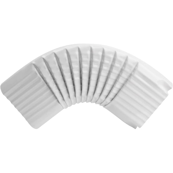 Downspout Gutter Elbow Style B 3" x 4" Angle is 75 White Aluminum 1pack