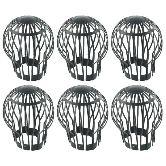 Downspout Gutter Guards, 6Pcs Gutter Downspout Guards, Expandable Plastic Downspout Gutter Guard Strainer Filter, Gutter Filter Strainer Protectors Stops Blockage Leaves Debris