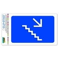 thumbnail image 1 of Downstairs Stairs Right Arrow SLAP-STICKZ(TM) Automotive Car Window Locker Bumper Sticker, 1 of 1