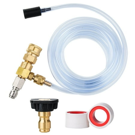 Downstream Injector for Pressure Washer, Power Washer Chemical Injector Kit with 3/8 Inch Quick Connect, 4000PSI Adjustable Soap Dispenser