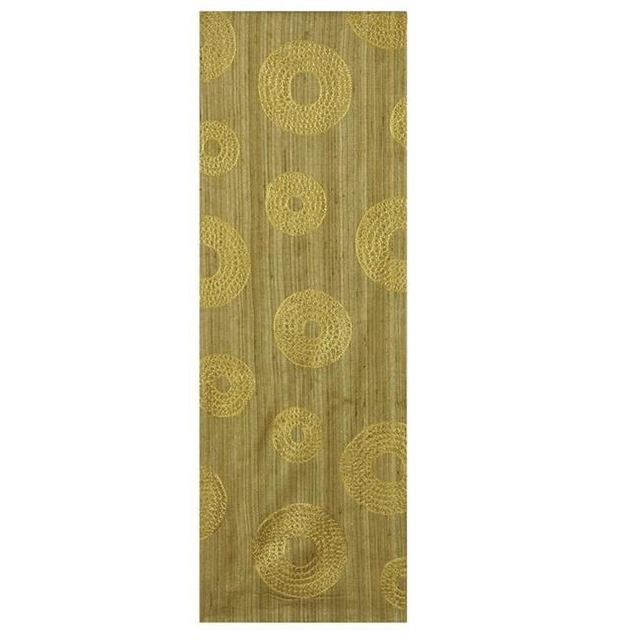 Downton Abbey SY-1336OB Serenity 13 x 36 in. Runner, Olive Bronze