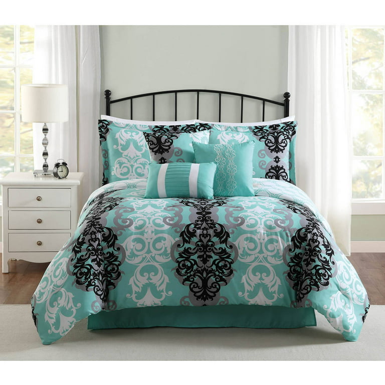Downtown 7 Piece Reversible Comforter Set by Creative Home Ideas