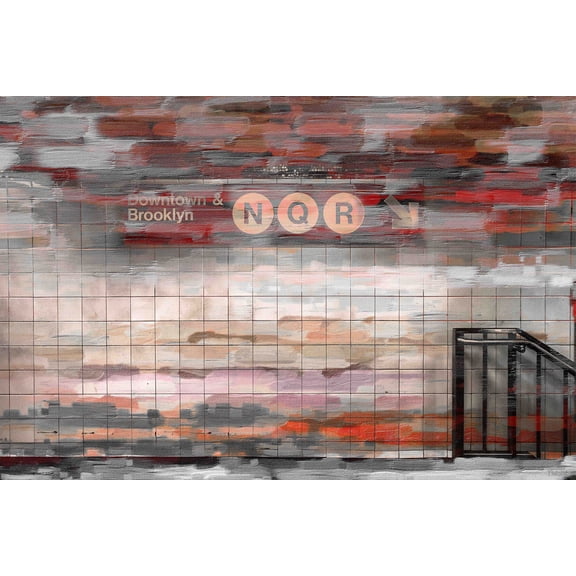 "Downtown & Brooklyn" Print on Canvas