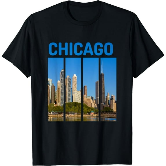 Downtown Chicago Skyline Souvenirs State Illinois T-Shirt