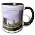 thumbnail image 1 of 3drose, Downtown Fort Wayne in Canvas, 15oz Two-tone Black Mug, 1 of 6