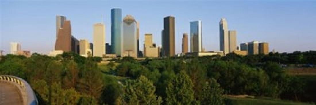 Downtown Houston Canvas Art - Panoramic Images (18 x 6)