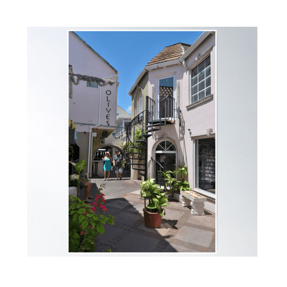 Downtown Nassau The Bahamas Poster Wall Art Modern Wall Decor