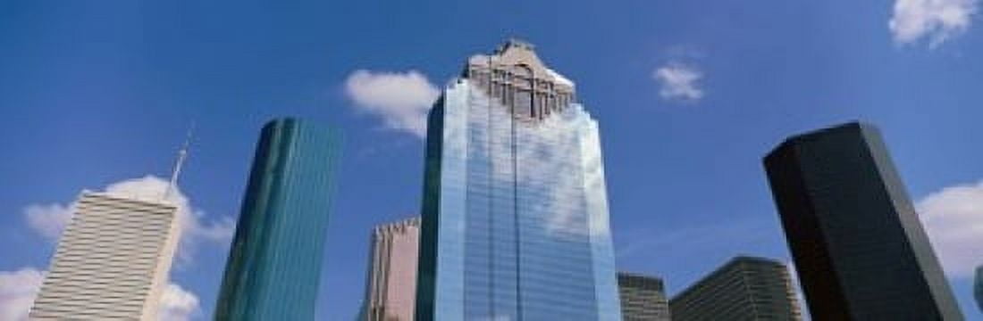 Downtown Office Buildings Houston Texas USA Canvas Art - Panoramic Images (18 x 6)