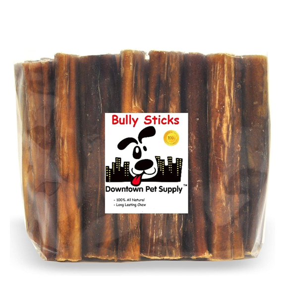 Downtown Pet Supply Bully Sticks For Dogs Free Range Dog Chews 1 lbs Rawhide Free