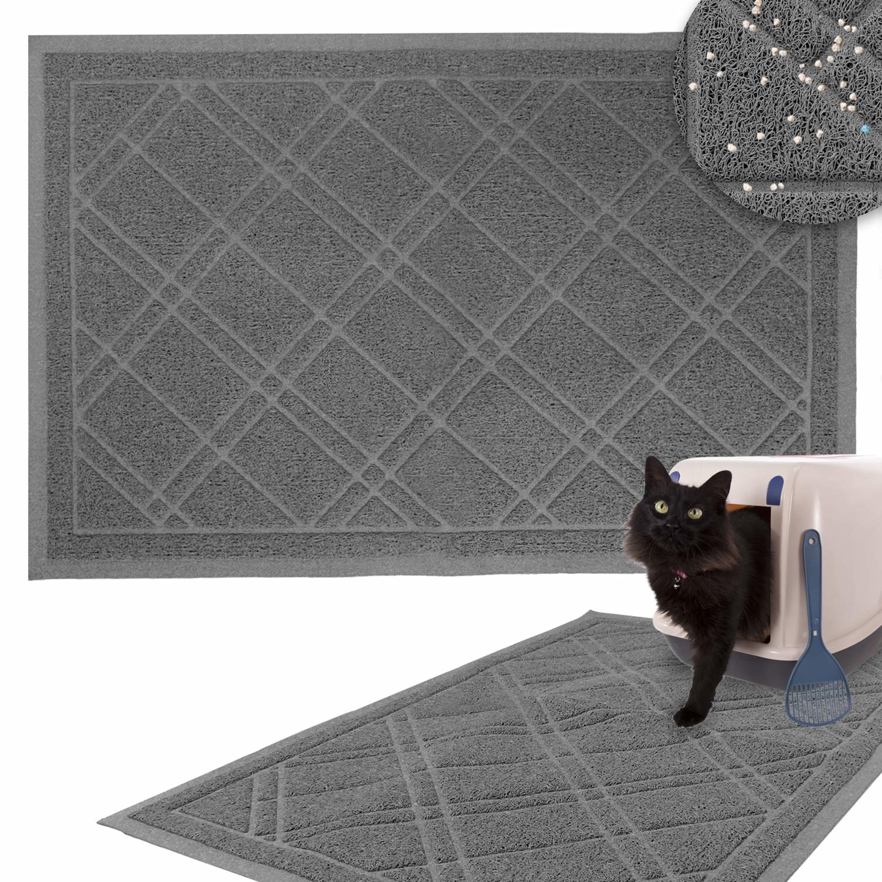 Drymate, Corner Cat Litter Mat, Gray 
