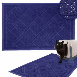 LeToo Cat Litter Mat Grey Trapping for Litter Box No Slip & Large