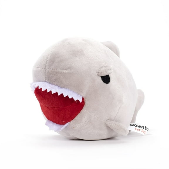 Downtown Pet Supply Dog Chew Toys, Stuffed Plush Dog Teething Toys, Shark/Fish