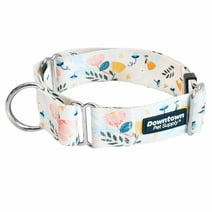Downtown Pet Supply Dog Collars for Large Dogs Wide Dog Collar Floral, L