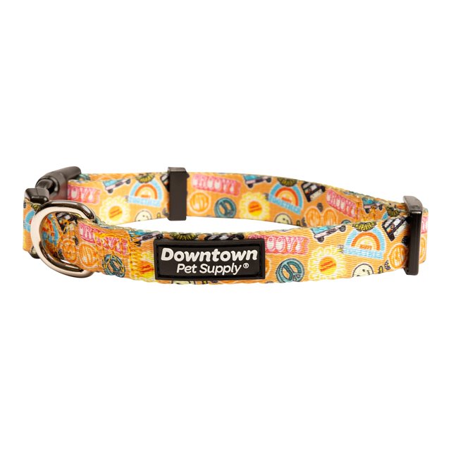 Downtown Pet Supply Dog Collars for Small Dogs Dog Collar Good Vibes, S