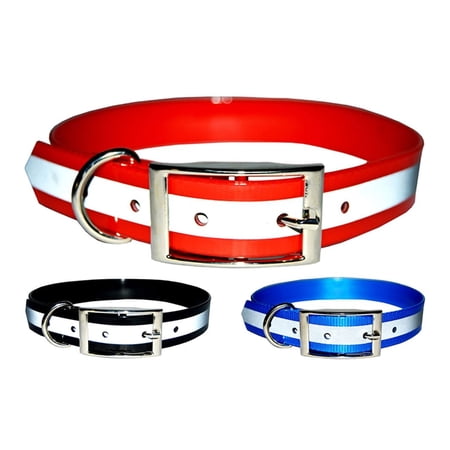 Downtown Pet Supply Dog Collars for Small Dogs Reflective Dog Collar Red, S