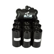 Downtown Pet Supply Dog Poop Bags with Free Poop Bag Holder, Black, 220 Ct