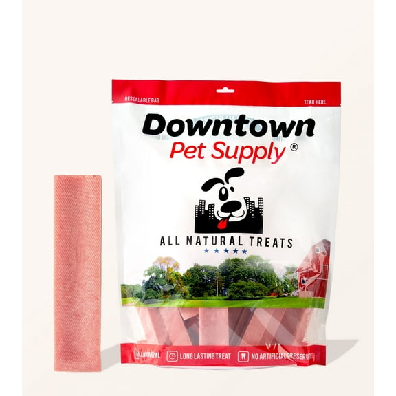 Downtown Pet Supply Himalayan Yak Chews, Dog Chew Sticks, Strawberry, 1 Lb