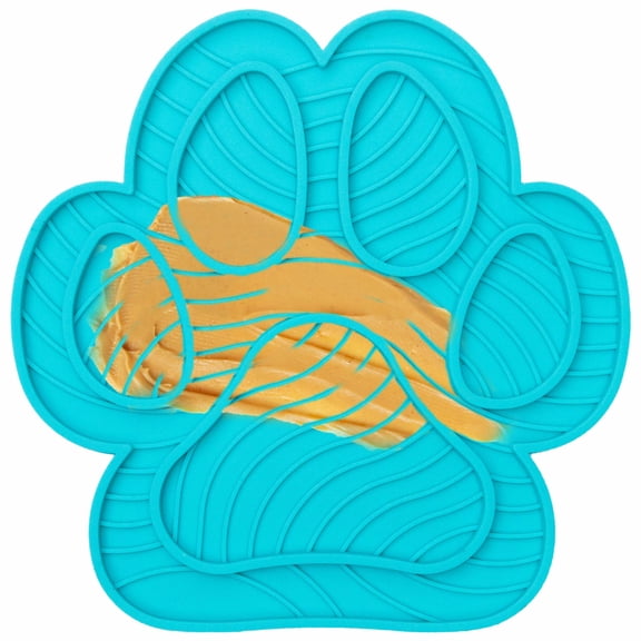 Downtown Pet Supply Lick Mat For Dogs Turquoise Slow Feeder Dog Licking Mat
