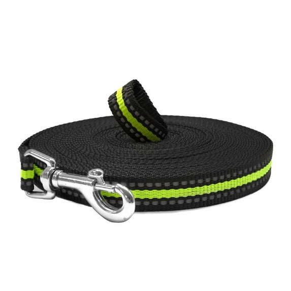 Downtown Pet Supply Long Lead Leash for Dog Training, Black, 20' Dog Leash