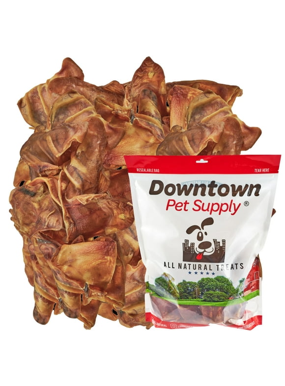 Downtown Pet Supply Pig Ears For Dogs Jumbo Pigs Ears Dog Chews 35 Pack