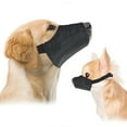 thumbnail image 1 of Downtown Pet Supply Adjustable Nylon Soft Dog Muzzle for Grooming, Black, Size 0, 1 of 6