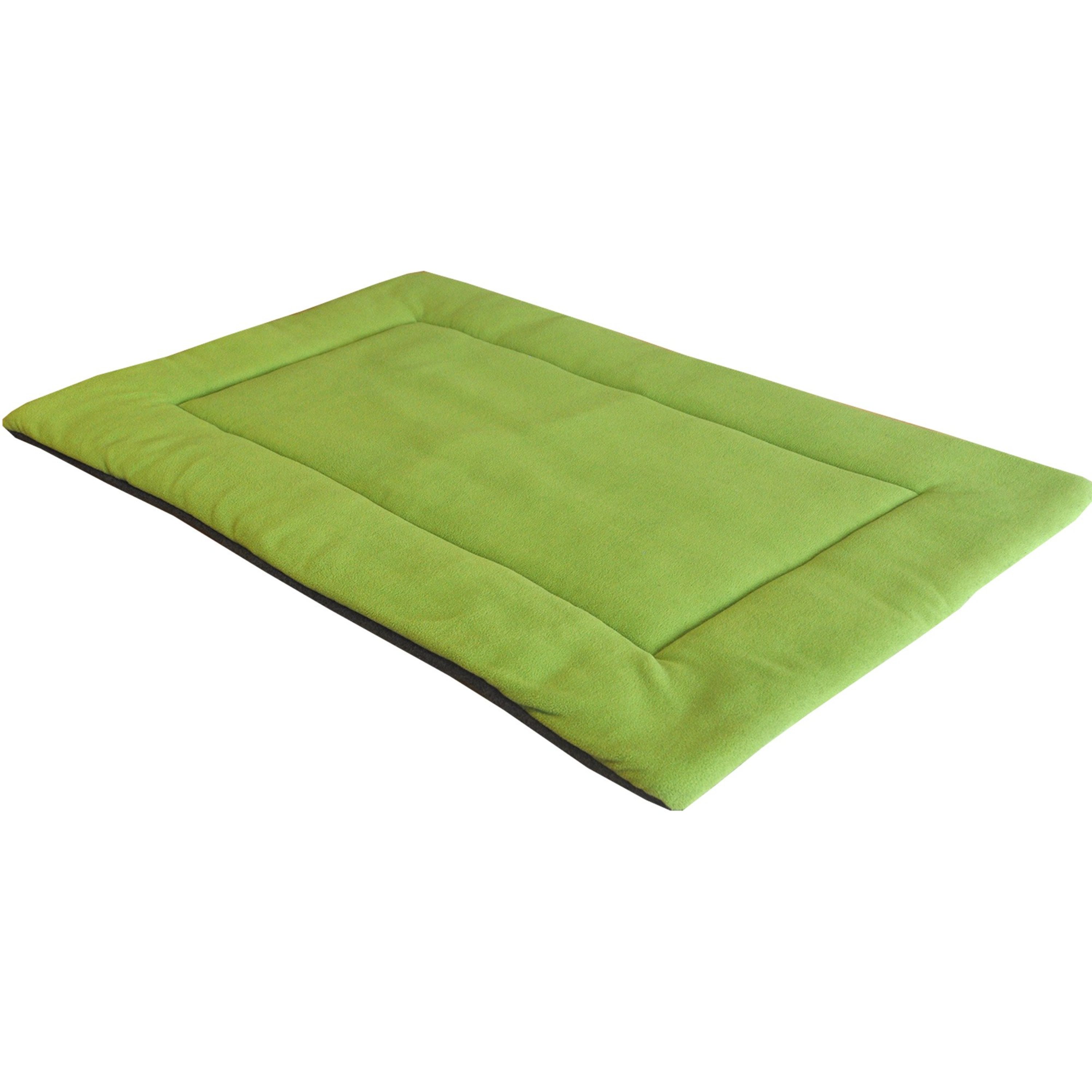 Downtown Pet Supply Soft Fleece Dog Crate Mat, Washable Dog Bed, Green