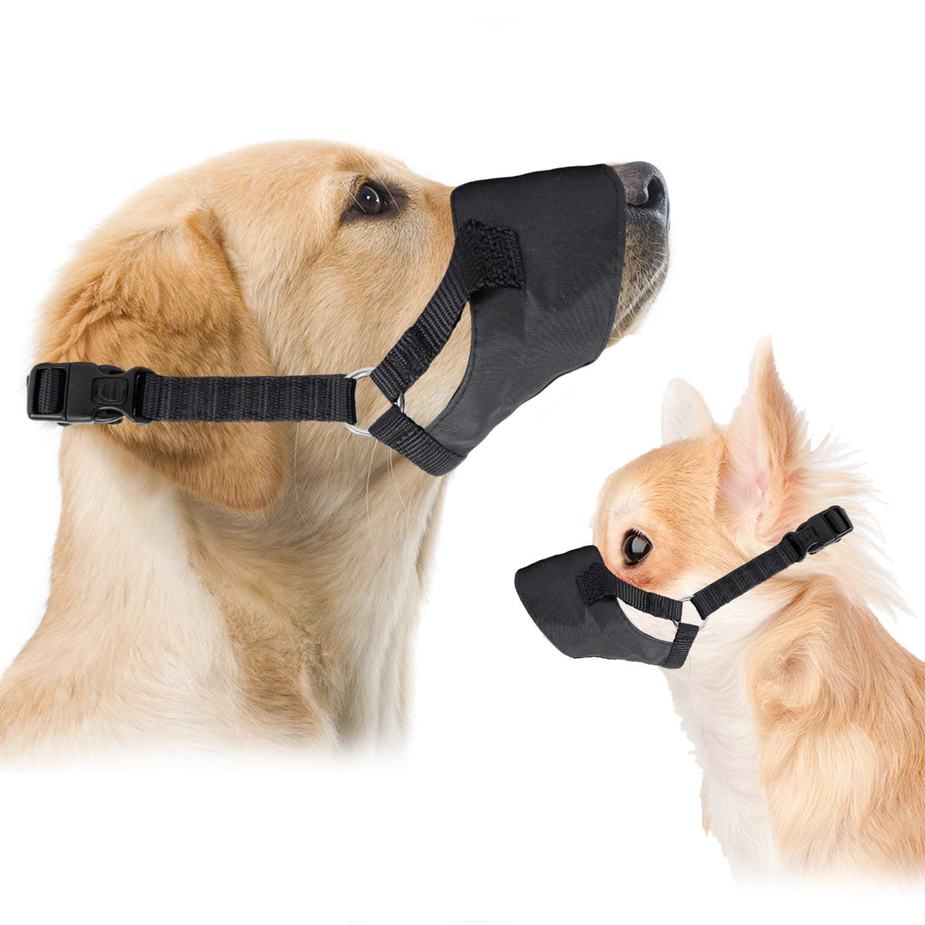 Downtown Pet Supply Soft Mesh Dog Muzzle for Grooming, Adjustable Dog