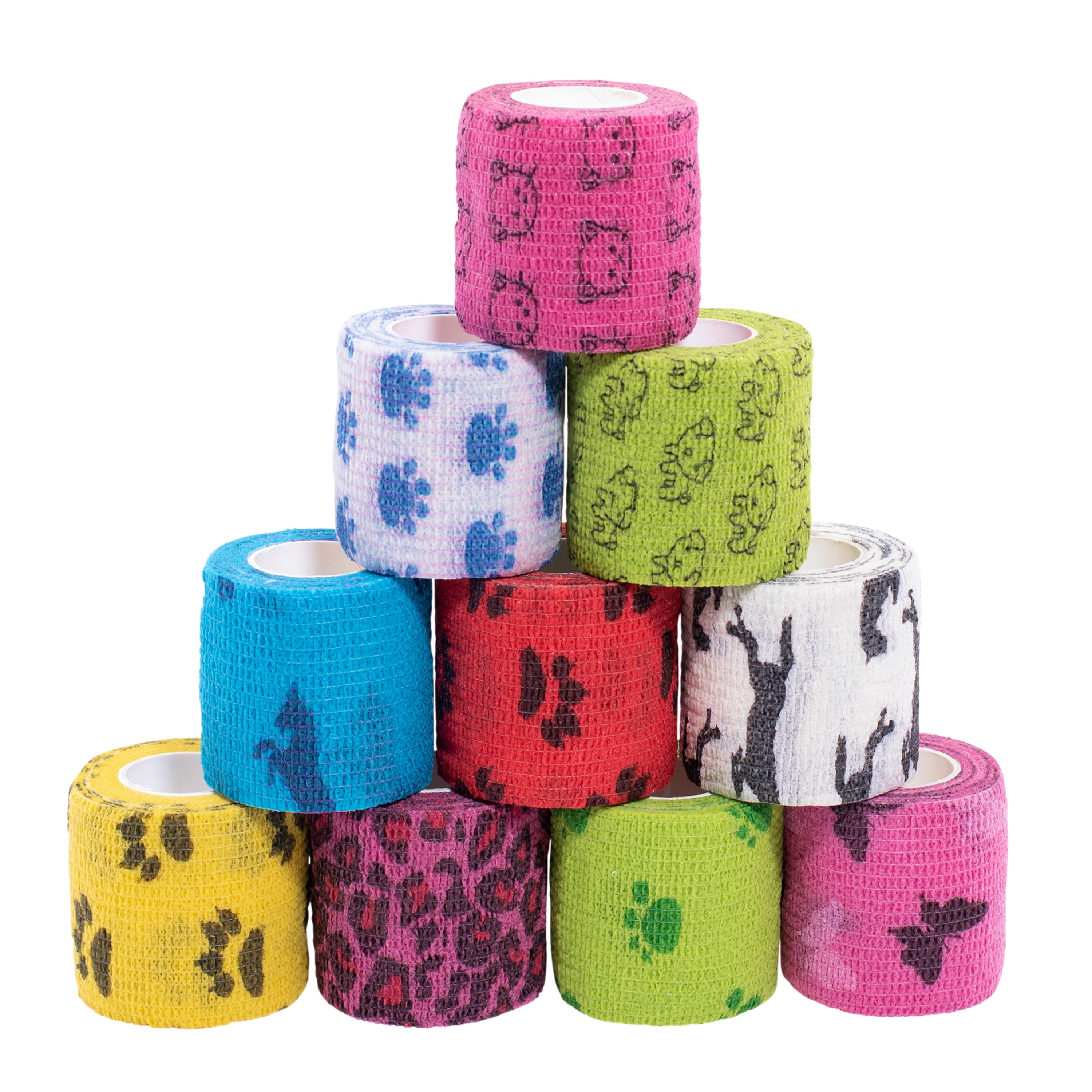 Downtown Pet Supply Vet Wrap For Dogs, Pet First Aid Kit, Variety 10