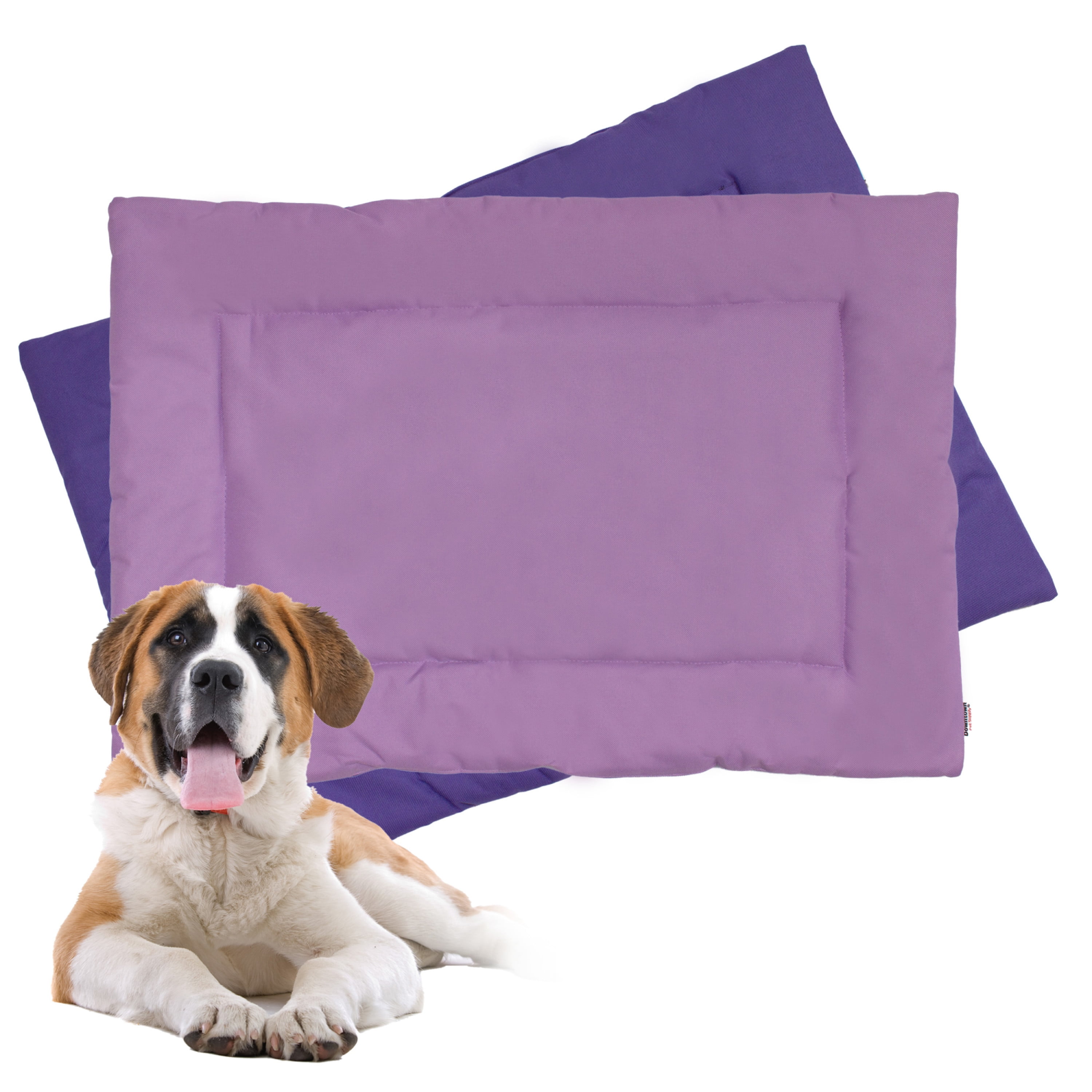 Downtown Pet Supply Waterproof Dog Crate Mat, Dark/Light Purple, XL