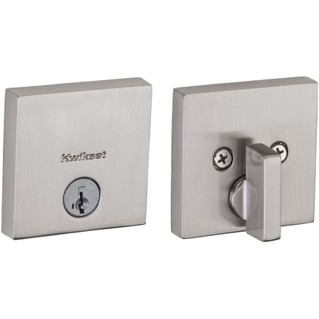 Downtown Single Cylinder Square Deadbolt - 258 Series with Smartkey - Boxpack