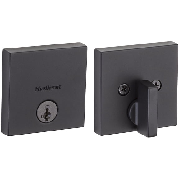 Downtown Single Cylinder Square Deadbolt - 258 Series with Smartkey - Boxpack