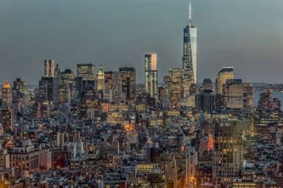 Downtown Skyline 12 Canvas Art - Richard Silver (24 x 36)