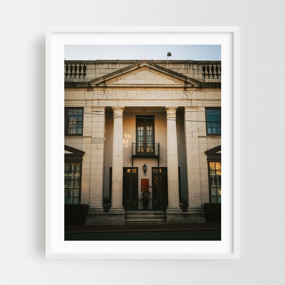 Downtown Staunton Architecture 03 - Staunton Virginia Photography Architecture Vintage City Street Photography White Framed Wall Art Print 6 x 8 inches