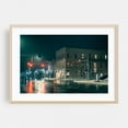 thumbnail image 1 of Downtown Warsaw - Warsaw New York Photography Nightlife Street Photography Cityscape Architecture Vintage Winter Snow Oak Framed Wall Art Print 5 x 7 inches, 1 of 9
