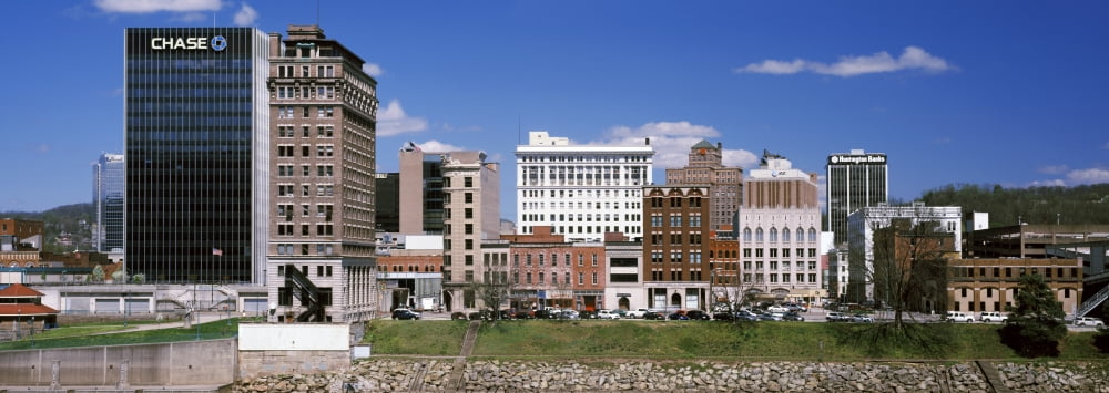 Downtown buildings in the city Charleston Kanawha County West Virginia USA Canvas Art - Panoramic Images (27 x 9)